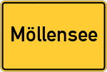 Place name sign Möllensee