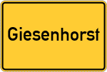 Place name sign Giesenhorst
