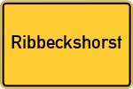 Place name sign Ribbeckshorst