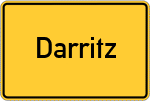 Place name sign Darritz