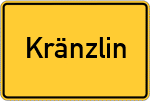 Place name sign Kränzlin
