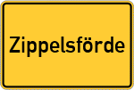 Place name sign Zippelsförde