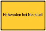 Place name sign Hohenofen bei Neustadt, Dosse