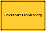 Place name sign Beiersdorf-Freudenberg