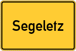 Place name sign Segeletz