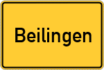 Place name sign Beilingen