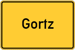 Place name sign Gortz