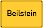 Place name sign Beilstein, Mosel