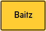 Place name sign Baitz