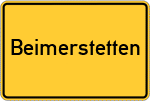 Place name sign Beimerstetten