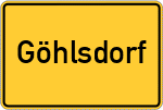 Place name sign Göhlsdorf