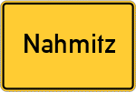 Place name sign Nahmitz