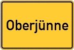 Place name sign Oberjünne