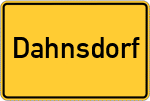 Place name sign Dahnsdorf