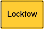Place name sign Locktow