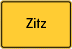 Place name sign Zitz