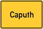 Place name sign Caputh