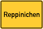 Place name sign Reppinichen