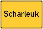Place name sign Scharleuk