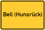 Place name sign Bell (Hunsrück)