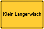 Place name sign Klein Langerwisch