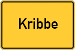 Place name sign Kribbe