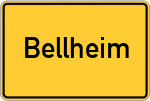 Place name sign Bellheim