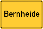Place name sign Bernheide