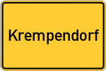 Place name sign Krempendorf