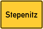 Place name sign Stepenitz