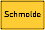 Place name sign Schmolde