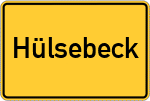 Place name sign Hülsebeck