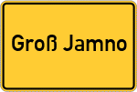 Place name sign Groß Jamno