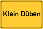 Place name sign Klein Düben