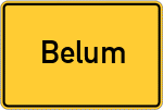 Place name sign Belum