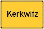 Place name sign Kerkwitz