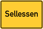 Place name sign Sellessen