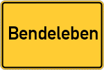 Place name sign Bendeleben