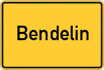Place name sign Bendelin