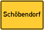 Place name sign Schöbendorf