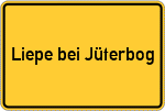 Place name sign Liepe bei Jüterbog