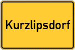 Place name sign Kurzlipsdorf