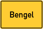 Place name sign Bengel, Mosel