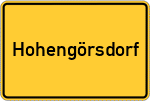 Place name sign Hohengörsdorf