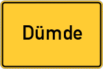 Place name sign Dümde