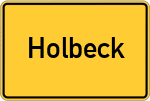Place name sign Holbeck