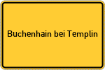 Place name sign Buchenhain bei Templin
