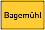 Place name sign Bagemühl