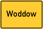 Place name sign Woddow