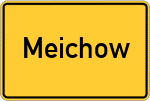 Place name sign Meichow